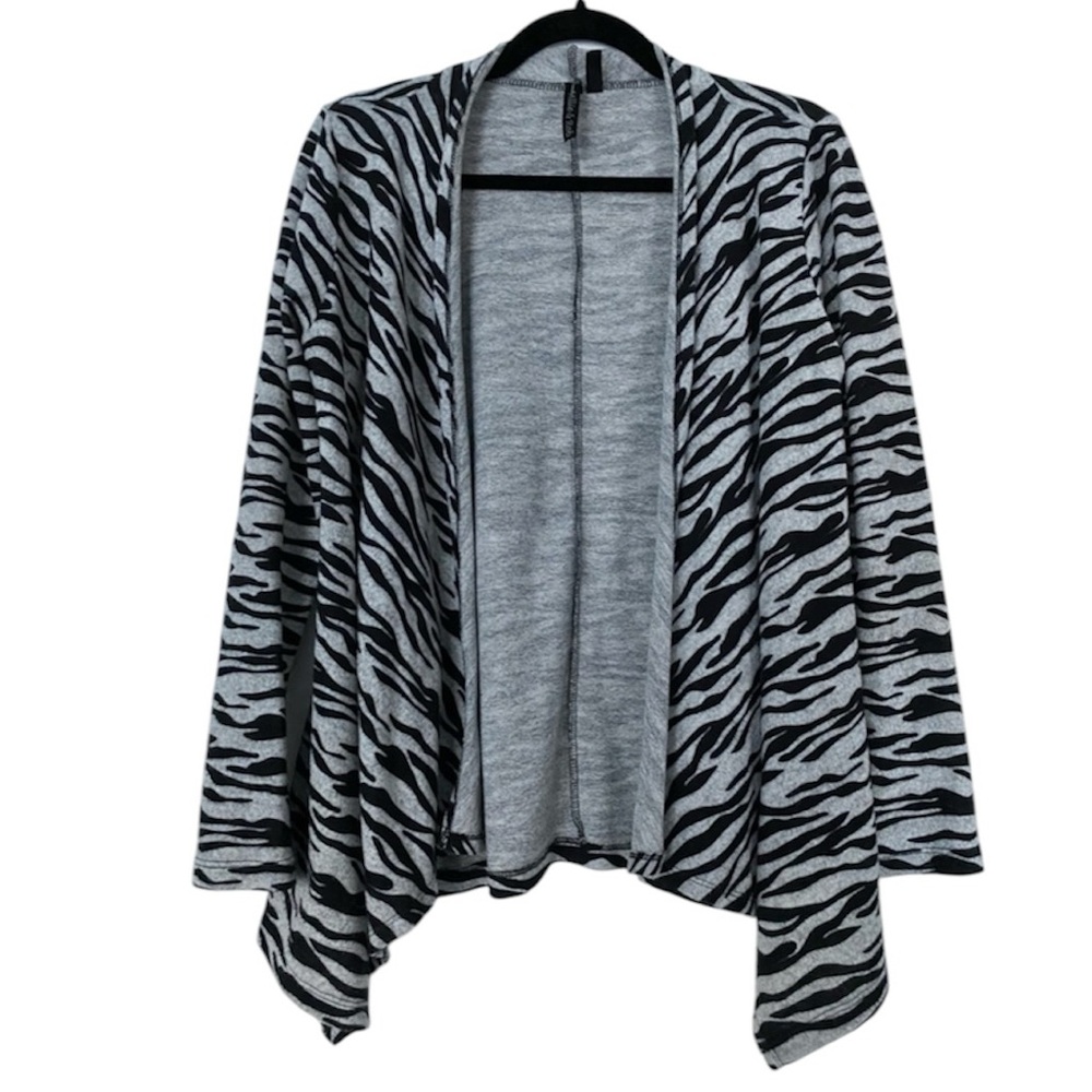 Zebra open cardigan